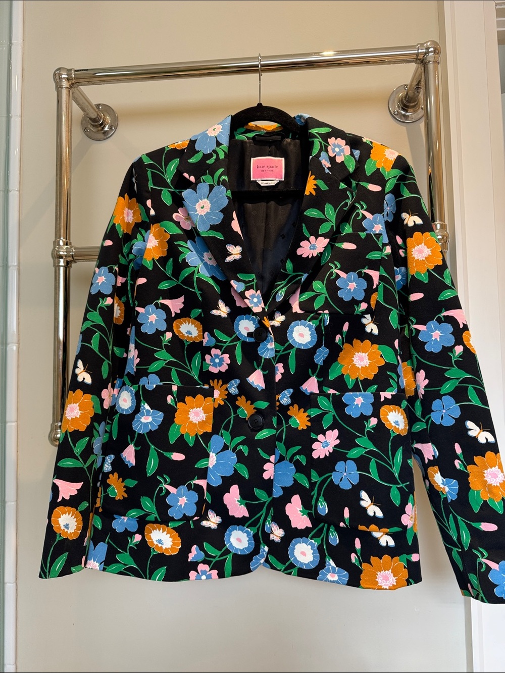 kate spade Floral Garden twill blazer